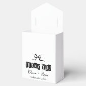 Ballotins Minimalist Black & White Thank You Wedding (Ouvert)