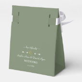 Ballotins Minimalist Gold FloralSage Green Wedding (Arrière)