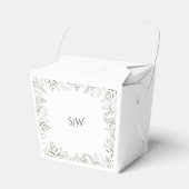 Ballotins Minimalist Leaves Monogram Wedding (Verso)