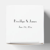 Ballotins Mininal Déco Blanc Mariage Faveur Boxes (Haut)