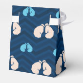 Ballotins Minuit, Ciel Bleu, Tan, Gants De Boxe Chevron (Arrière)