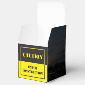 Ballotins mise en garde sur le panneau de construction (Ouvert)