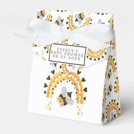 Ballotins Mod Rainbow Bumblebee Miel Bee Baby shower (Verso)