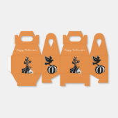 Ballotins mode halloween illustration avec balai (Déplié)