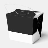 Ballotins Mode personnalisée Luxe noir et blanc rayé (Arrière)