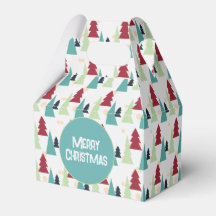 Modèle d'arbres de Noël multicolores