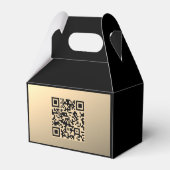 Ballotins Modèle de code QR immédiatement modifiable | Or Fa (Arrière)