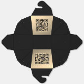 Ballotins Modèle de code QR immédiatement modifiable | Or Fa (Déplié)