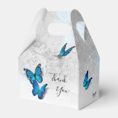 Ballotins Modèle élégant Argent et Papillon Bleu (Arrière)