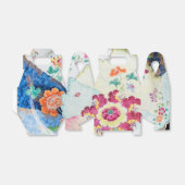 Ballotins Modèle floral feuille de tabac vintage (Déplié)