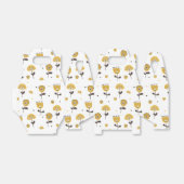 Ballotins Modèle Floral Jaune Moderne Du Milieu Du Siècle (Déplié)