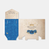 Ballotins Modèle Gold et Royal Blue Rose Merci Party (Déplié)