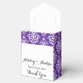 Ballotins Modèle Vintage damassé violet foncé (Ouvert)