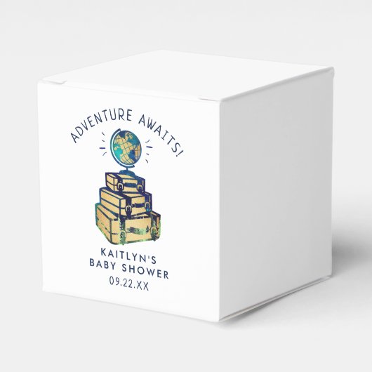 Ballotins Modern Adventure Travel Baby shower (Verso)