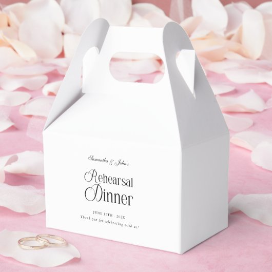 Ballotins Modern Chic Rehearsal Dinner Thank You (Mariage)