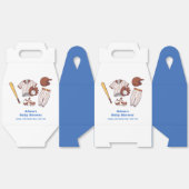 Ballotins Modern Little Slugger Baseball Boy Baby Shower  (Déplié)