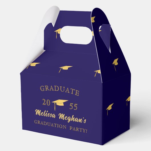 Ballotins Modern Simple Gold Graduation Cap Grad Party (Recto)