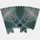 Ballotins Modern Teal Geometric Fractal Art Graphic (Déplié)