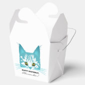 Ballotins Moderne Amusant Turquoise Cat Stencil Humoristique (Ouvert)