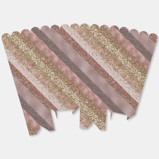 Ballotins Moderne Bandes de Paillettes Violettes et Dorées É (Déplié)