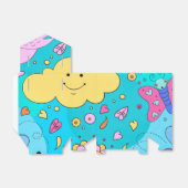 Ballotins Moderne Bleu Nature Éléments d'automne Ballotin (Déplié)