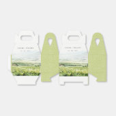 Ballotins Moderne Chic Aquarelle Vignoble Paysage Mariage (Déplié)