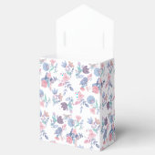 Ballotins Moderne Chic Hydrangeas Bleus Floral Aquarelle (Ouvert)