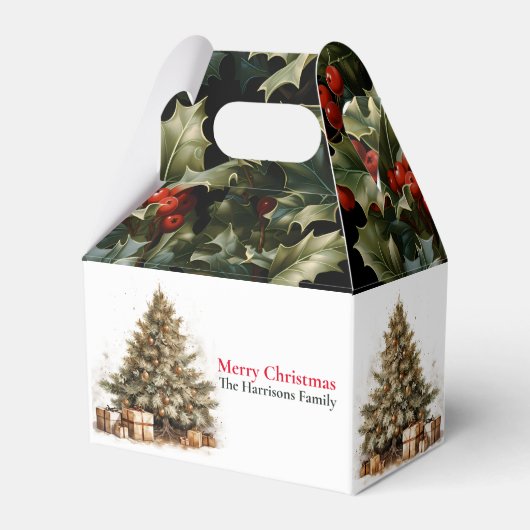 Ballotins Moderne Cute Gold Christmas Tree Wis (Verso)