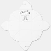 Ballotins Moderne élégant chic applaudit à la fête de 21 ans (Déplié)