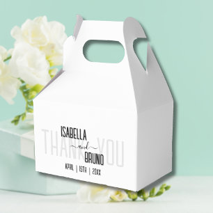 Ballotins Moderne, Élégant Texte Personnalisé Mariage Noir