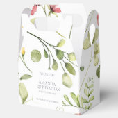 Ballotins Moderne Fleurs de terrain Calligraphie Mariage Mer (Ouvert)