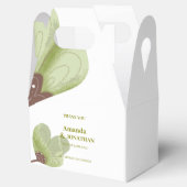 Ballotins Moderne Green Boho Calligraphie Mariage Merci (Ouvert)