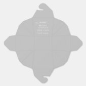 Ballotins Moderne Gris la nuit avant le dîner de répétition (Déplié)