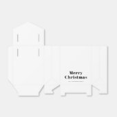 Ballotins Moderne Joyeux Noël Personnalisé Noir & Blanc  (Déplié)