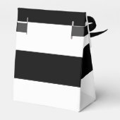 Ballotins Moderne Luxe noir et blanc rayures motif (Arrière)