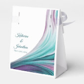 Ballotins Moderne Mariage-violet et Turquoise (Arrière)