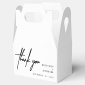 Ballotins Moderne minimaliste Merci Mariage blanc (Ouvert)