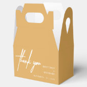 Ballotins Moderne minimaliste Merci Mariage moutarde Jaune (Ouvert)