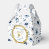 Ballotins Moderne Pastel Blue Sweet 16 Gold Parties scintill (Verso)