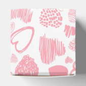 Ballotins Moderne rose blanc Romantique Amour Coeur Doodle (Haut)