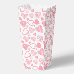 Ballotins Moderne rose blanc Romantique Amour Coeur Doodle