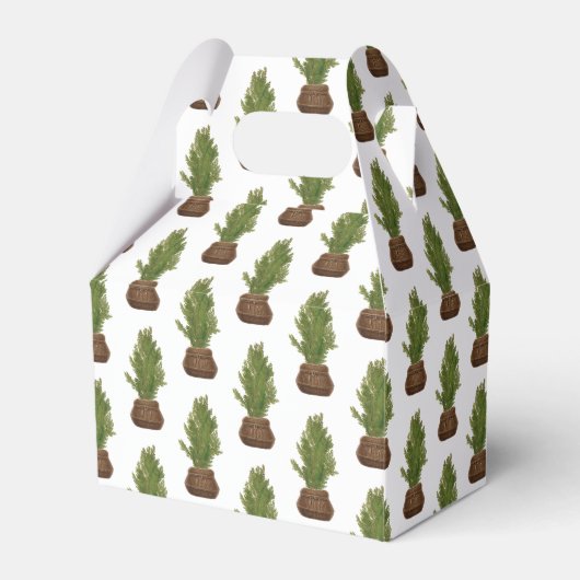 Ballotins Moderne Russe Aquarelle Noël Arbre de Noël (Verso)