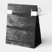 Ballotins Moderne Rustique Noir Bois Lumière Arc Mariage (Arrière)
