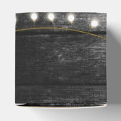 Ballotins Moderne Rustique Noir Bois Lumière Arc Mariage (Haut)