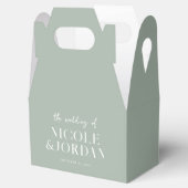 Ballotins Moderne Simple Chic Sage Mariage Vert (Ouvert)