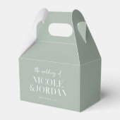 Ballotins Moderne Simple Chic Sage Mariage Vert (Verso)