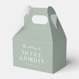 Ballotins Moderne Simple Chic Sage Mariage Vert