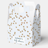 Ballotins Moderne simple Pastel Blue Gold Star (Ouvert)