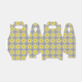 Ballotins Moderne tendance Gris et Fleurs Jaunes (Déplié)