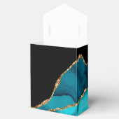 Ballotins Moderne Turquoise et doré Agate Mariage en pierre (Ouvert)